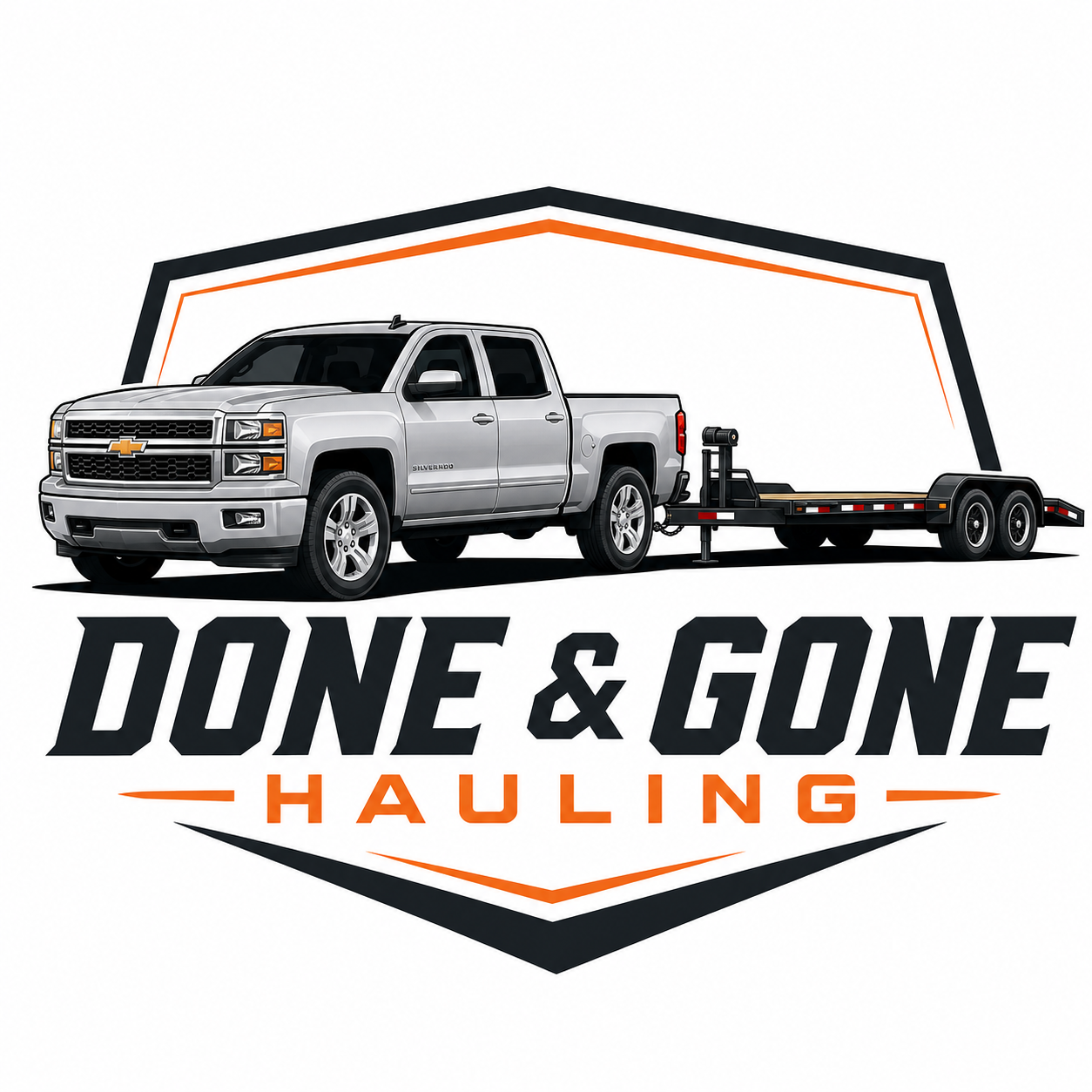 Done & Gone Hauling Logo